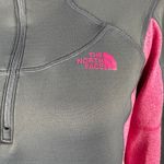 The North Face The‎  Gray Pink Flashdry Half Zip Pullover Jacket Women Medium Sporty Photo 2