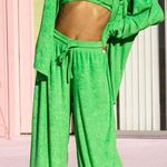 Pretty Little Thing Terry cloth wide leg beach pants Photo 0