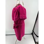 Trina Turk Out of Office Pink Floral Terry Off The Shoulder Dress Photo 9