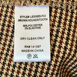 Lush Clothing Lush Houndstooth Pleated A-Line Skirt Size Medium Photo 6