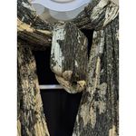 Msk Women's Black Printed Metallic Halter Jumpsuit Petite Size Petite Small Photo 7