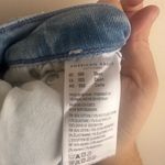 American Eagle  Light Blue Distressed Flare Jeans Stretch Size 000 Short Photo 9