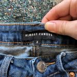 Almost Famous  High Rise Denim Jean Shorts Size 3 Distressed Frayed Light Wash Photo 12