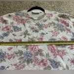 United States Sweaters Vintage United States Women’s Pastel Floral Short Sleeve Sweater Large Photo 4