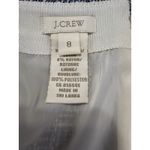 J.Crew  Size 8 Blue Patterned Cotton Blend No 2‎ Pencil Skirt Lined Spring Summer Photo 2