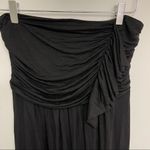 Aryn K  Dress Size Medium Maxi Drape Strapless Black Casual Drapey Zipper Back Photo 5