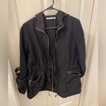 Chico's  Women’s Elegant Black Rain Jacket size 6 Photo 1