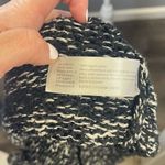 Eileen Fisher Women's Cape Shawl Funnel Neck Black White Organic Cotton One Size Photo 3