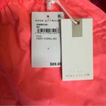 Good American NEW Women's Fiery Coral Coated Cotton Poplin Shorts Size 1 (Small) Photo 6