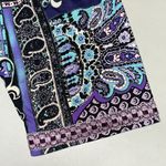 Joan Rivers Size 3X Purple Paisley Print Open Front Moroccan Flair Blazer Jacket Photo 3