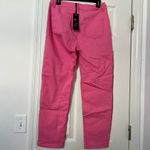 Dolls Kill Delias pink holographic flower pants Photo 1