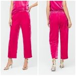 J.Crew  Women's Peyton Crop Pull-On Pant with Side Pocket‎ in Velvet Pink Size 2 Photo 1