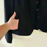 Valerie Stevens Valerie‎ Stevens Separates Blazer Padded Shoulder Womens Size 4 Petite Black Photo 1