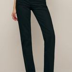 Reformation  Rowe Mid Rise Relaxed Straight Jeans – Chic Black Sustainable - 27 Photo 2