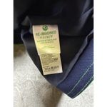 J.Crew Blazer Womens Navy Green Trim Button Front Collarless Jacket Size 18 Photo 7