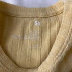 American Eagle  Yellow Cozy Puff Sleeve Photo 3