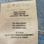 Aritzia  Denim Forum Tori Blue Distressed Frayed Raw Hem Mini Denim Jean Skirt 29 Photo 4