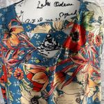 ZINZANE Women's Sleeveless Floral Midi Dress Size L Blue Multicolor Tropical Size L Photo 2