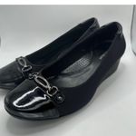 Naturalizer Black Wedge Shoes Size 7.5 Photo 4