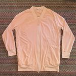 Zella  PEACH ORANGE LONG LINE ZIP UP STRETCH ATHLETIC YOGA JACKET Photo 4