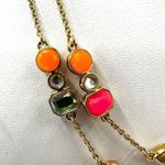 Kate Spade gold tone long rhinestone neon station necklace Photo 6