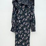 La Maison Talulah Chaleur Midi Dress In Violet Print size small Photo 0