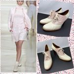 Ralph Lauren Collection derby lace tie heels, made in Italy, size 10 Photo 1