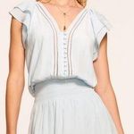 Ramy Brook  Lola Flutter Sleeve Mini Dress Photo 0