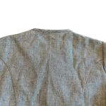 Max Mara Short Sleeve Grey Blazer Jacket Top Belt Linen Cotton Size 6 Womens NWOT Photo 9