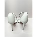 Schutz  Dress Sandals Ladies Size 5B White Leather Strappy Open Toe Stiletto Heel Photo 4