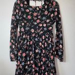Gianni Bini black floral long sleeve dress Photo 0
