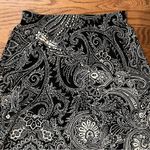 Chico's  A Line Elastic Waist Skirt-Black Tan Pattern-Size 0 (Small) Photo 1