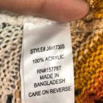 FCT Women's XL Black Tan Chevron Knit Retro 70s Style Sweater Photo 3