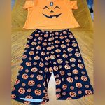 Zenbrile plus size Halloween Pumpkin Pajama Set nwt Orange Photo 0