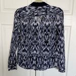Armani Exchange  White, Purple, and Navy Button Up Blouse Size S Photo 6