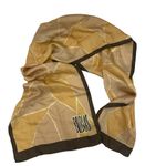 Vintage 90s Hand Sewn Bill Blass Neutrals Silk Scarf Hand Rolled Tan Photo 3