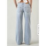 PacSun  Low Rise Baggy Jeans Lightwash Distressed Wide Leg Blue Grunge Boho Photo 1