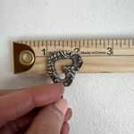 Brighton Vintage  Bracelet Silver Tone Brown Leather Heart Arrow Scroll Ornate Photo 14