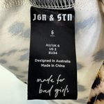 Jagger & Stone The Jay Leopard Cowl Neck Satin Mini Dress Size 6 Photo 3