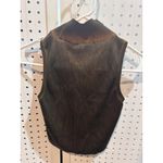 ZARA XS Knit Ribbed Mock Neck Sleeveless Top Olive Green Mustard Yellow Photo 3