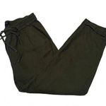 J.Crew Women Linen Blend Pants Green Size 6 Cropped Cuffed Hems BOHO Comfy Photo 0