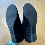 Nine West  Illusion Wedge Ankle Booties, Black Suede Heeled Boots, Size 10M Photo 9