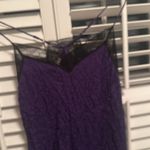 Scotch & Soda  deep Purple Slip Dress slit Black Lace size 42 Shorter Length XL Photo 5