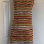 Y2k rainbow knit mini dress Green Photo 0