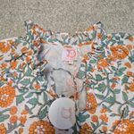 Victoria Dunn Womens Floral Knee‎ Length Dress Sz L Spring Boho NWT Orange Size L Photo 4