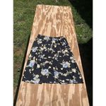 Vintage 90s AGB Byer California Floral Navy Maxi Skirt Size Large L Cottagecore Blue Photo 6