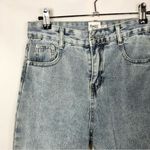 Princess Polly Light Wash High Rise Straight Leg Mom Jeans 4 Photo 3
