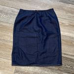 Yves Cossette Space Mode Sz 8 Fantastic Vintage Skirt Navy Blue Photo 4