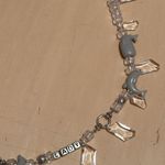 Handmade White Silver Beaded Charms Bag Chain Photo 4