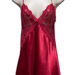 Avidlove V Neck Lace Satin Chemise Mini Teddy Red Women’s Size Small Photo 2